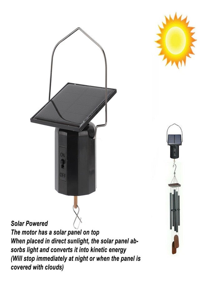 Asixxsix Solar Powered Wind Spinner Motor, Mobile Motor, Small Automatic Turner for Wind Chimes, Sun Catchers, Hanging Display Art Ornaments, Solar Wind Spinner Motor - Image 3