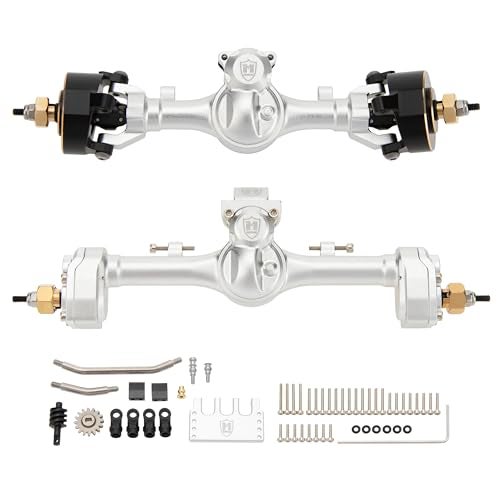 MEUS RACING Mullet Setup SCX24 V2 Axles with 3Section CVD for Axial 124 SCX24 RC Crawler Silver - Image 1