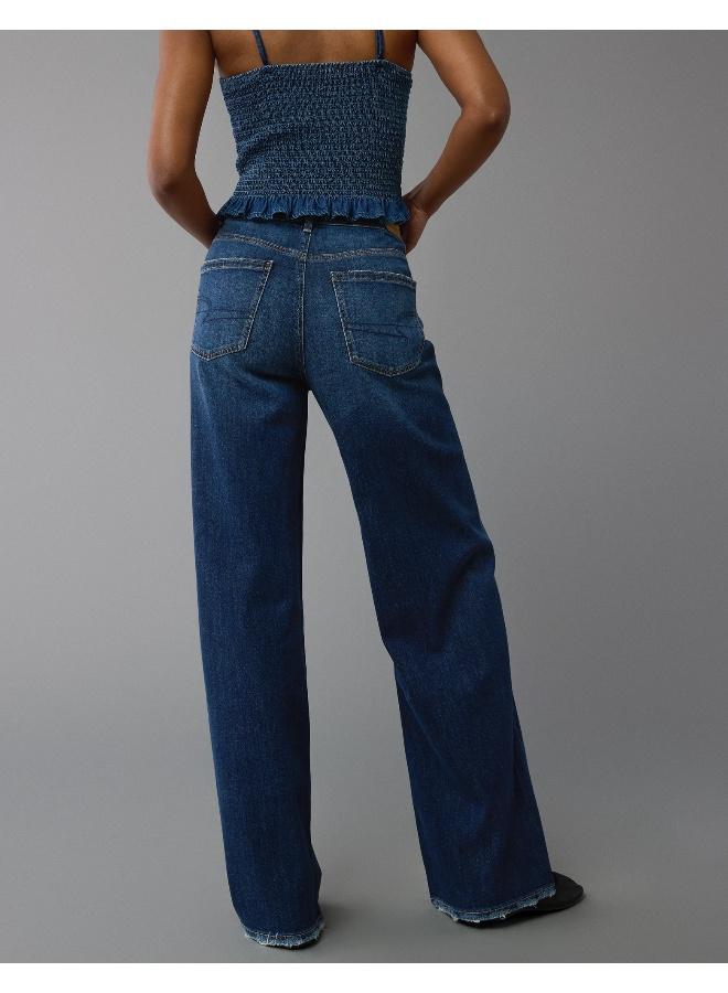 American Eagle AE Dreamy Drape Stretch Super High-Waisted Baggy Wide-Leg Jean  - Image 4
