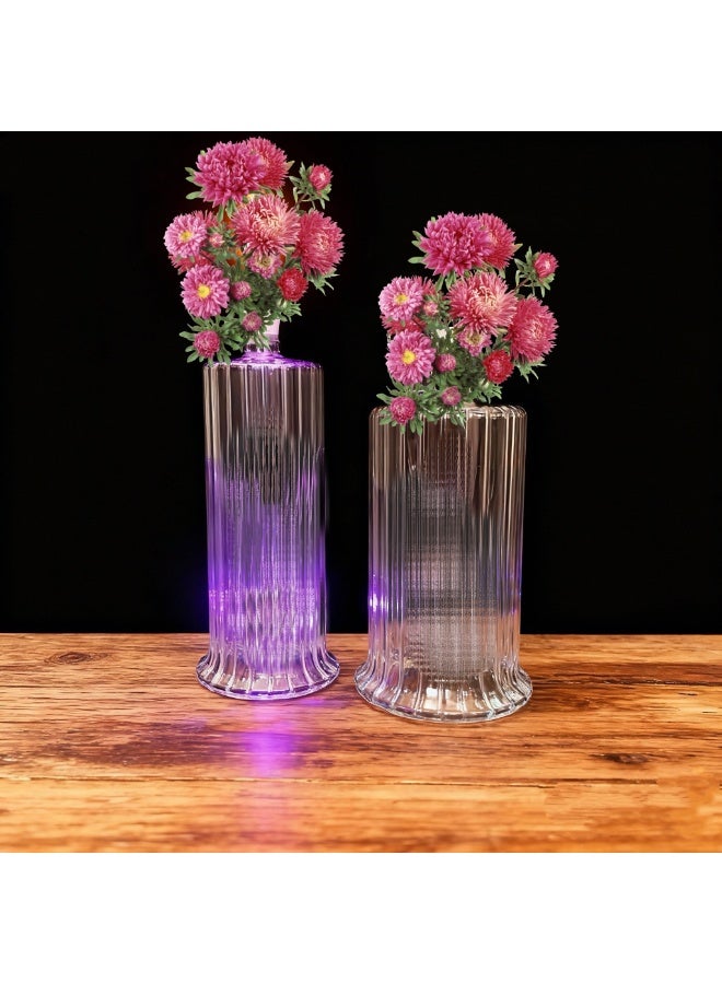 Borosilicate Glass Vase - High Temperature Resistant, Suitable for Long-Term Use as an Oil Lamp, Medical-Grade Material (Colors Randomly Assigned)