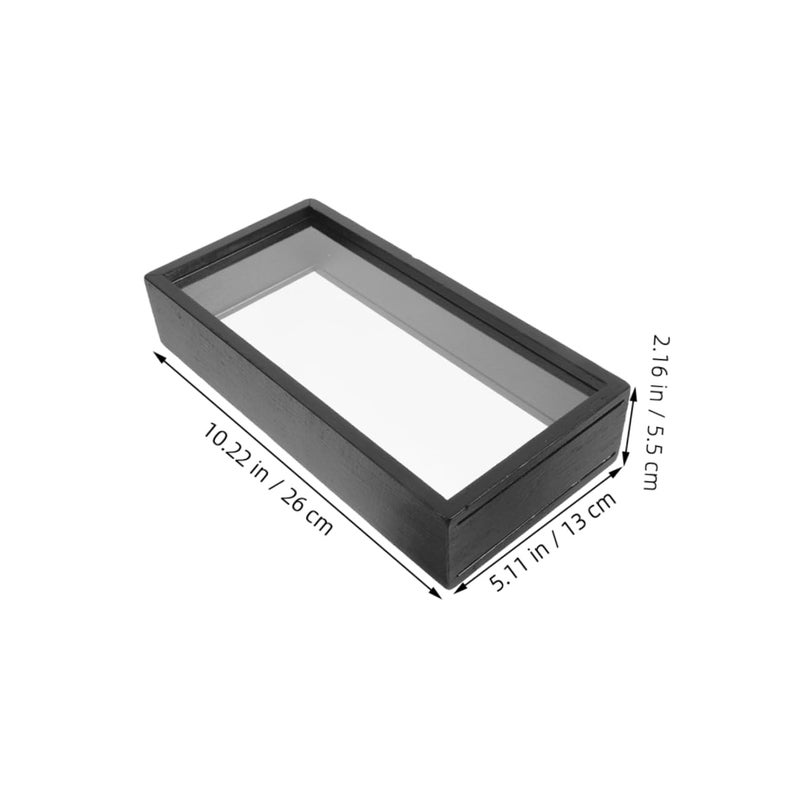 Black Artistic Shadow Box Display Frame For Dried Flowers Boho Decor - Image 3