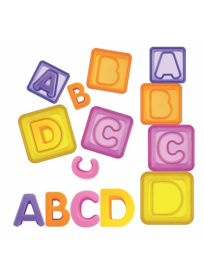 Toymate's Smart Stackers - A 2 in 1 Gift Set for Toddlers with Reindeer Stacking Rings with Shape Sorter and ABC Stacking Cubes Blocks Develops fine Motor Skills for 12 Months & Above
