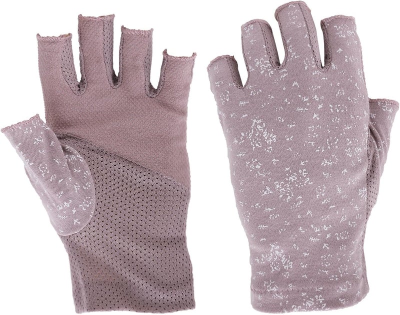Ylucky Lightweight Summer Fingerless Gloves Men Women UV Sun Protection Driving Cotton Gloves Nonslip Touchscreen Gloves - Image 1
