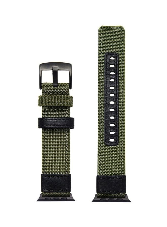 Ozone Replacement Watch Strap For Apple Series 3/2/1 42mm/44mm Green - Image 4