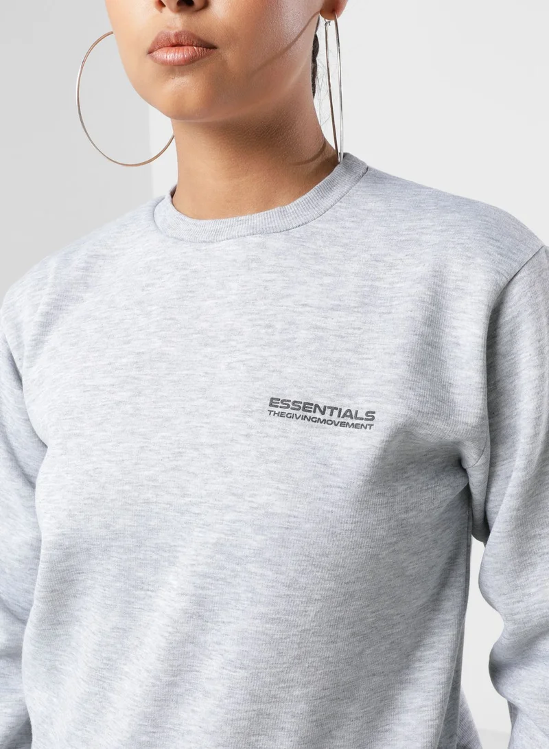 The Giving Movement Cropped Sweatshirt