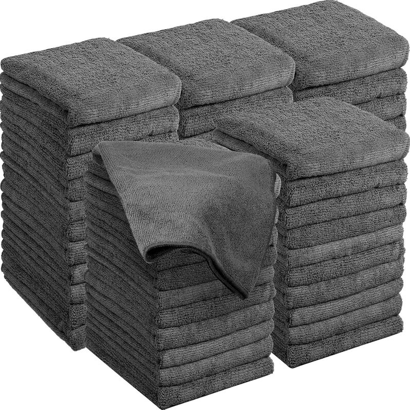 Shimeyao 36 Pack Bleach Proof Salon Towels Microfiber Absorbent Towels for Hair Facial Lint Free Hand Towels Bleach Resistant Gym Towel for Home Salon Spa Barber 16 x 27 InchesGray