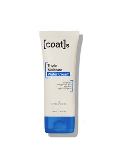 Coats كريم وجه ثلاثي الترطيب بالماء. مرطب مائي للوجه مع حمض الهيالورونيك + السيراميدات + فيتامين E. مرطب وجه مرطب للنساء والرجال للبشرة المختلطة إلى الجافة (75 مل)  - Image 1