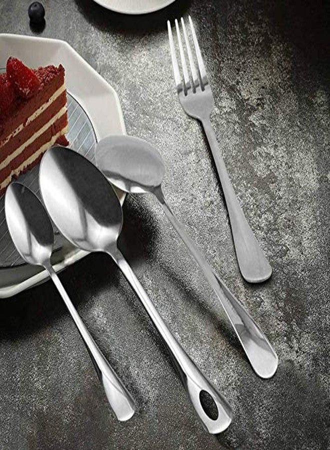 Classic Essentials Stainless Steel Cutlery Set of 20 | 100% Food Grade, Non Toxic, Anti-Rust, Dishwasher Safe | Perfect Gifting Set for All Occasions, Silver - Image 5