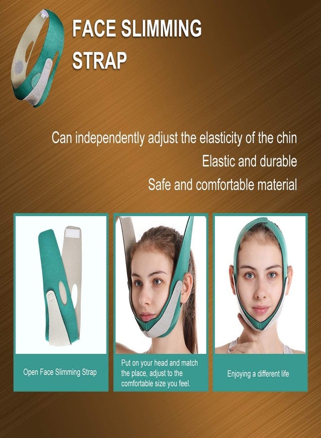 Kresal V Line Face Shaper, Women Chin Cheek Lift Up Belt, Face Lifting Belt, Elastic Face Slimming Bandage, Facial Anti Wrinkle Strap Face Care Slim Tools - Multicolor - Image 3