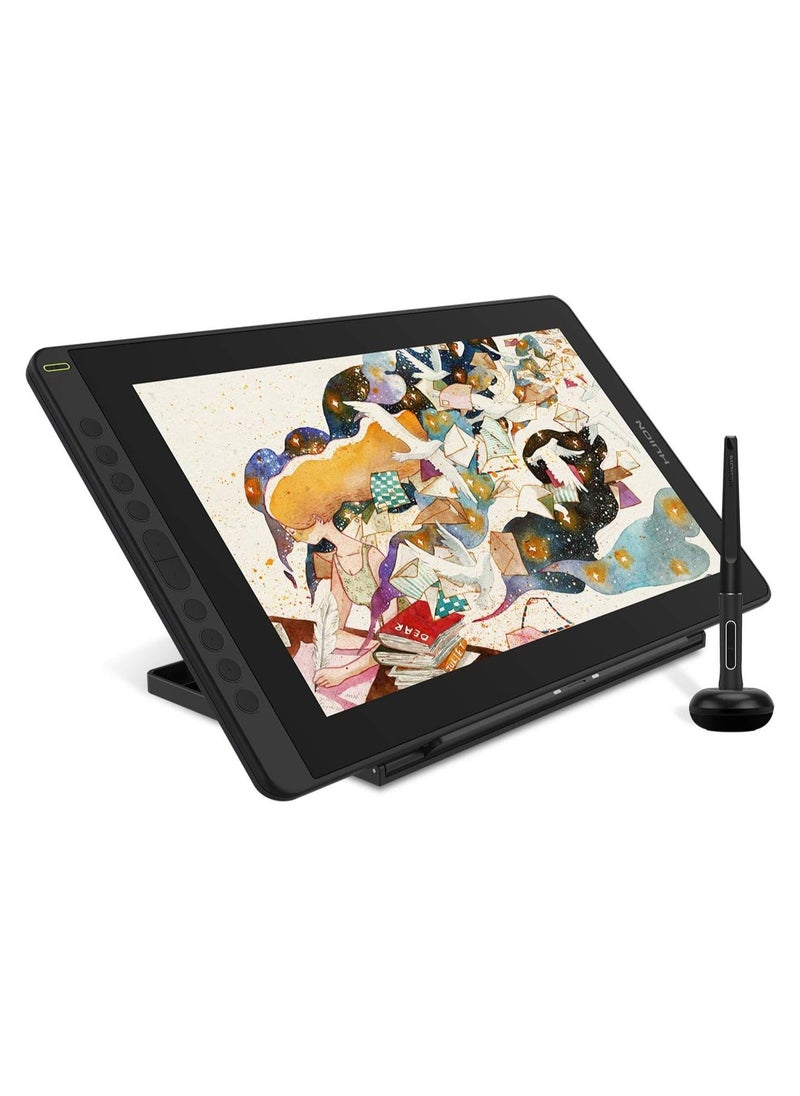HUION KAMVAS 16 Graphics Drawing Tablet with Full-Laminated Screen Anti-Glare 10 Express Keys Android Support Battery-Free Stylus 8192 Pen Pressure Tilt Adjustable Stand - 15.6 Inch Pen Display  - Image 1