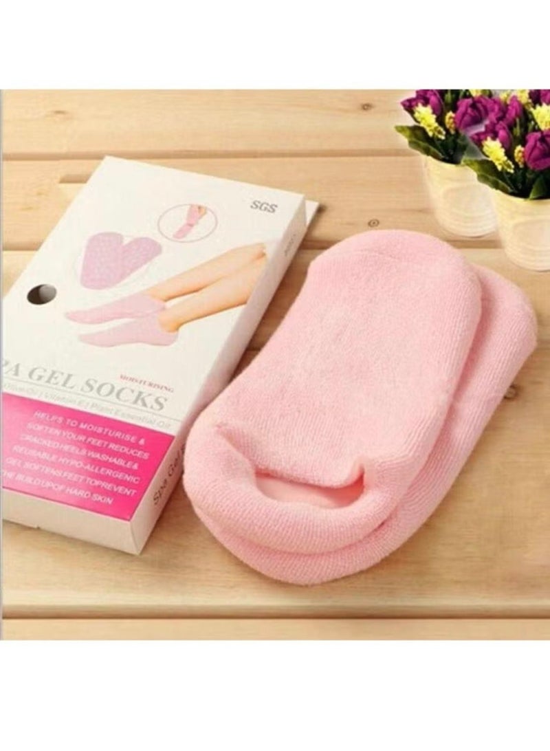 Silicone Foot Socks – 2-Piece Foot Care Set – Helps moisturize and reduce dryness with daily use of 20–30 minutes - Image 5