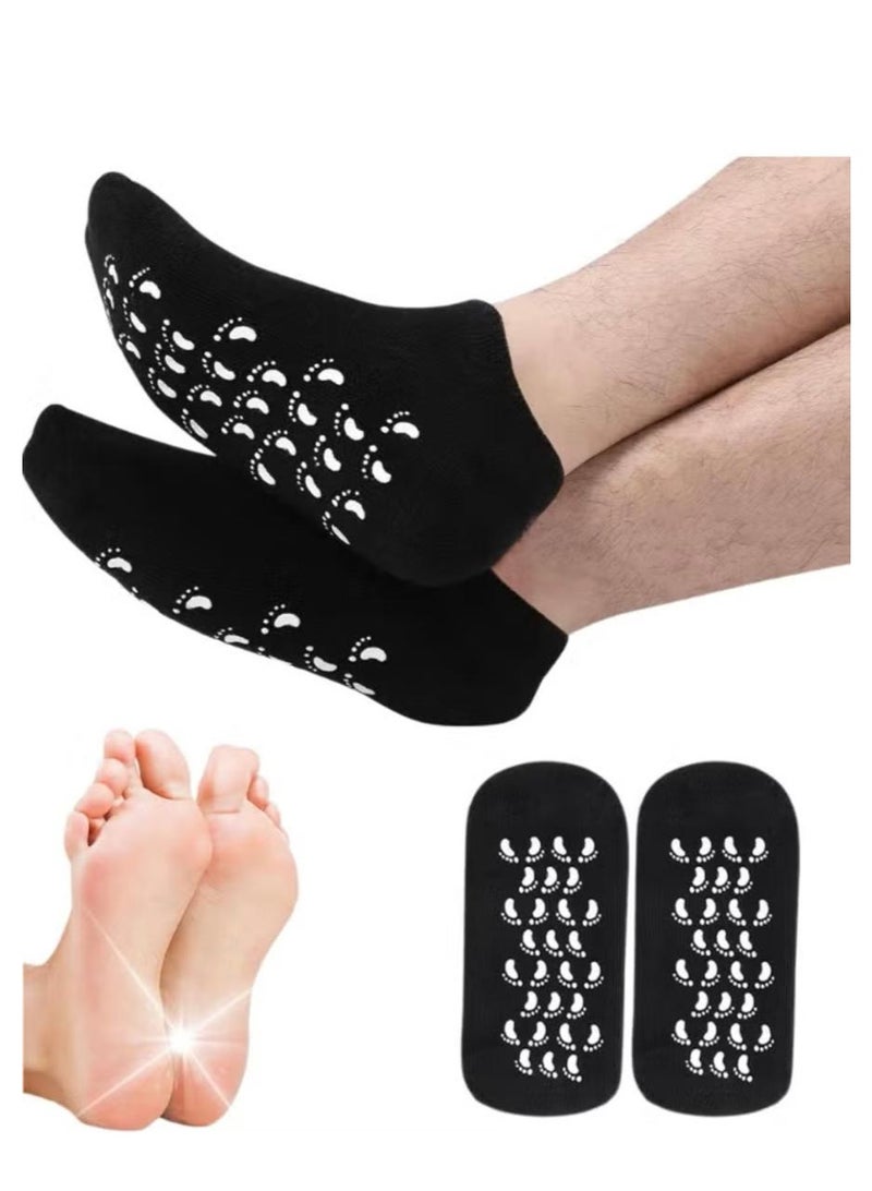 Silicone Foot Socks – 2-Piece Foot Care Set – Helps moisturize and reduce dryness with daily use of 20–30 minutes - Image 2