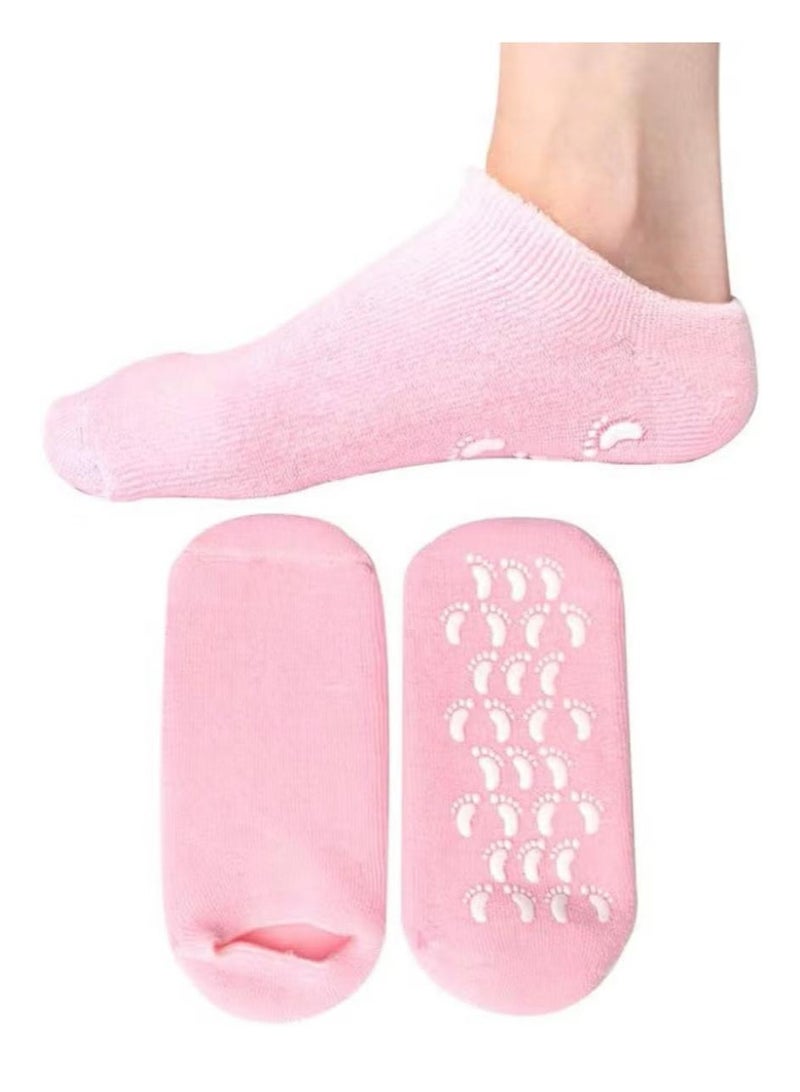 Silicone Foot Socks – 2-Piece Foot Care Set – Helps moisturize and reduce dryness with daily use of 20–30 minutes - Image 1