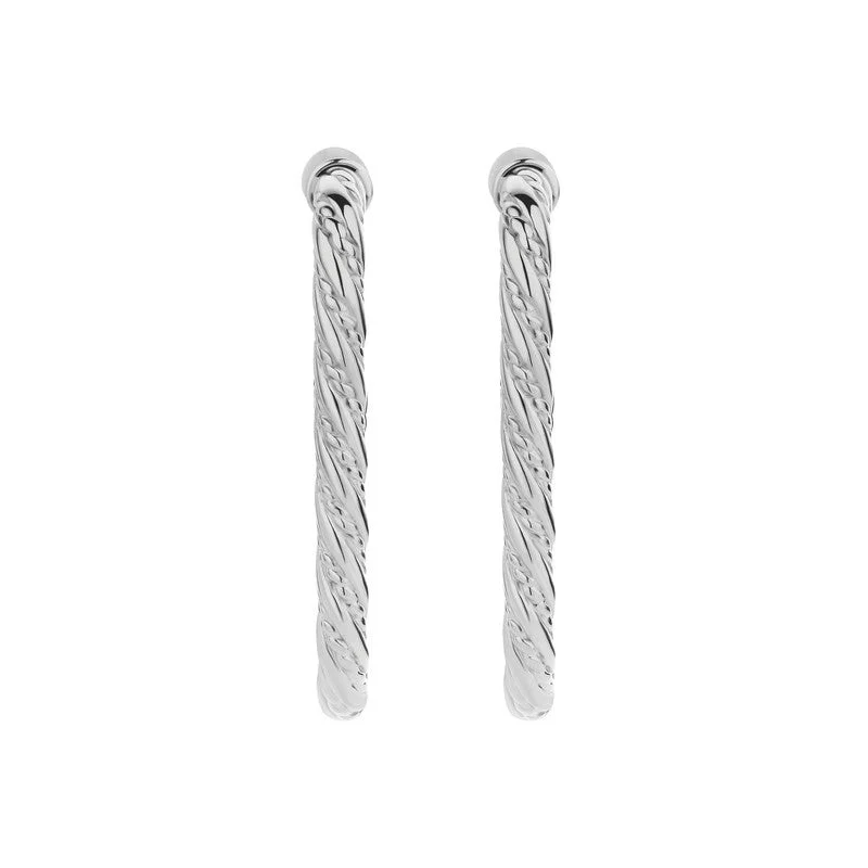 CERRUTI 1881 Giulia Twisted Cable Stainless Steel Earring for Women