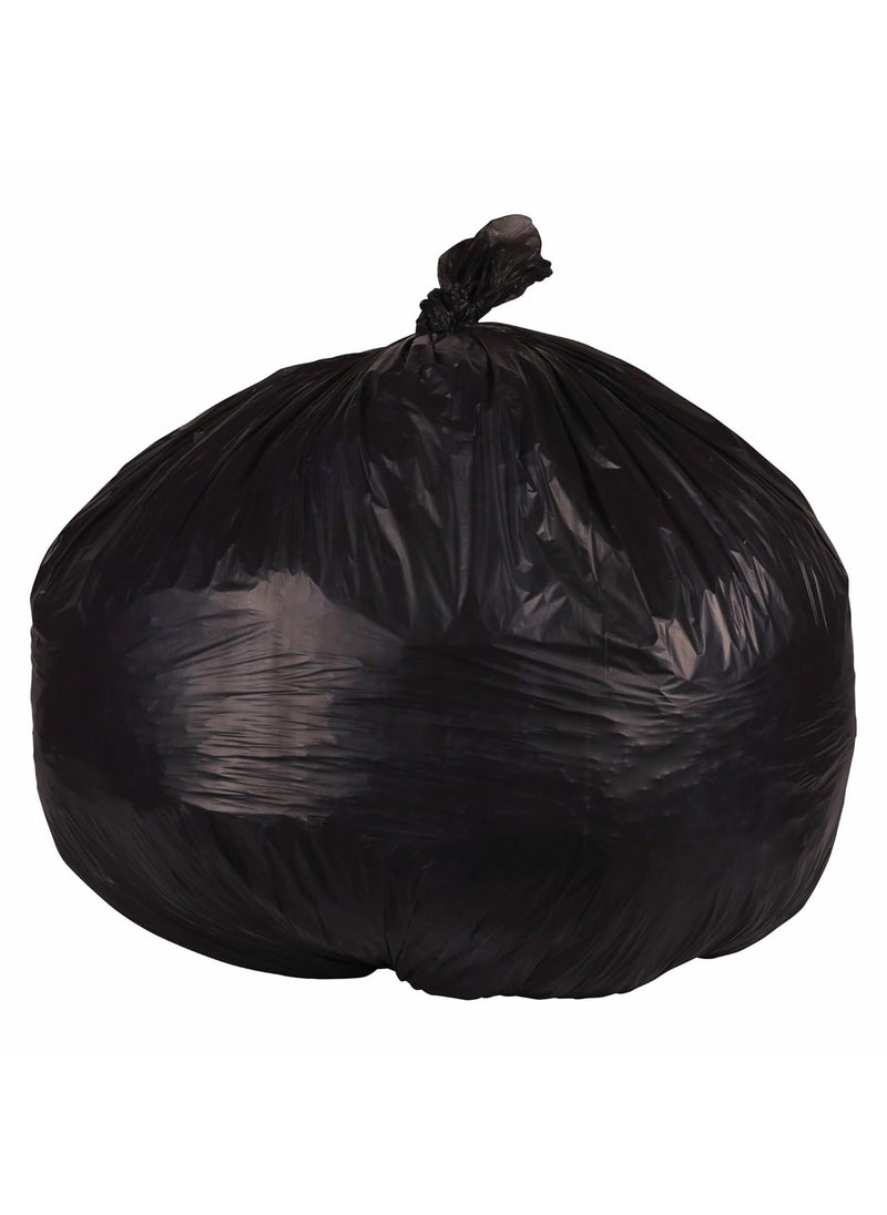 boardwalk Boardwalk H8046HKKR01 LowDensity 45 Gallon 06 mil 40 in x 46 in Waste Can Liners  Black 25 BagsRoll 4 RollsCarton  - Image 2