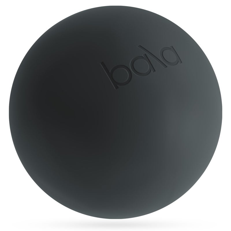 Bala Non-Weighted Exercise Ball (Charcoal) - 8" Yoga Ball for Barre, Stretching, Strength & Core Training - Small Pilates Ball Workout Accessory with Mini Pump for Home Gym & Fitness Routines - Image 1