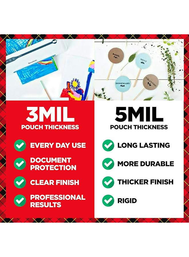Scotch  Thermal Laminating Pouches 100 Pack Laminating Sheets 3 Mil 8.9 X 11.4 Inches Education Supplies And Craft Supplies For Use With Thermal Laminators Letter Size Sheets Tp3854 100  - Image 3