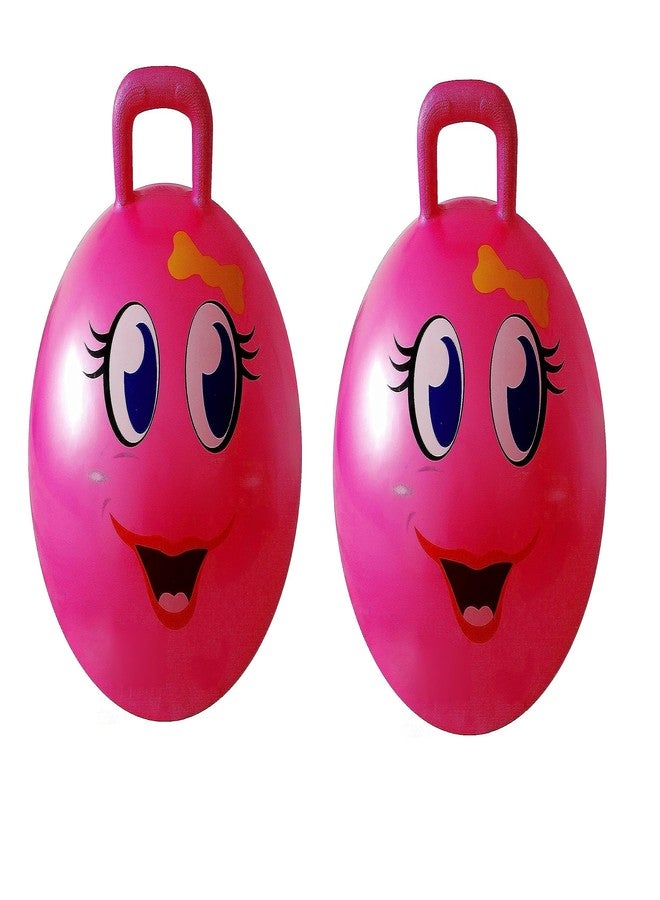 GBEX Pack of 2 Rubber Jumping Hopping Hippity Hop Ball for Kids (Colour Will Be Send As Per Available in Stock) - Image 1