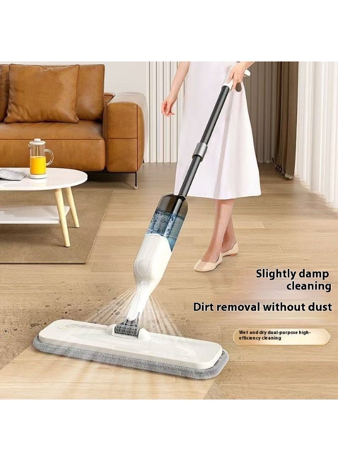 يوهواغو ممسحة رذاذية مع وسادتين من القماش الميكروفايبر القابل للغسيل - ممسحة تنظيف بخزان ماء قابل للإعادة التعبئة واللفصل ورأس ممسحة دوار 360 درجة - Image 3