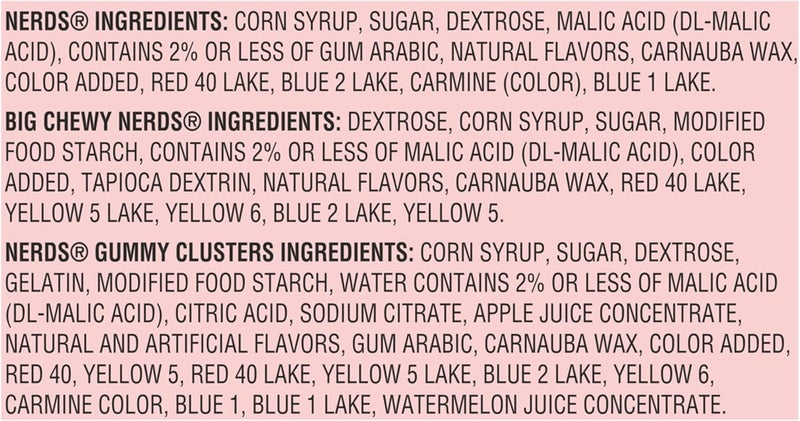 Nerds خلطة نيردز المتنوعة - حلوى مغلفة بشكل فردي، 41.76 أونصة (90 قطعة) - Image 3