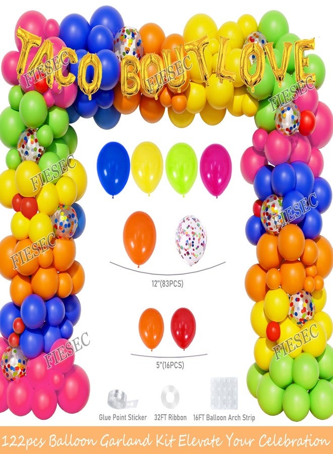 Fiesec Taco Bout Love Bridal Shower Decorations, Mexican Themed Backdrop Balloon Garland Banner Tablecloth Cake Cupcake Topper Poster for Final Fiesta Bachelorette Engagement Wedding Supplies - Image 3