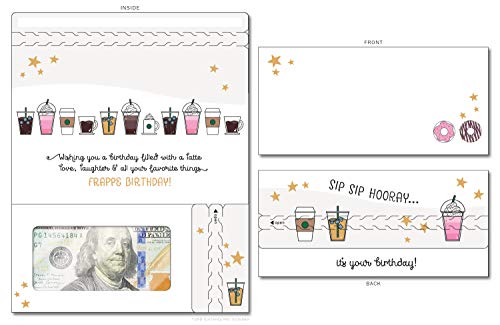 ZipGifts Birthday Card ZipOpen Money Holder wClear Plastic Window for Cash Check Gift Card Frappe Birthday - Image 5