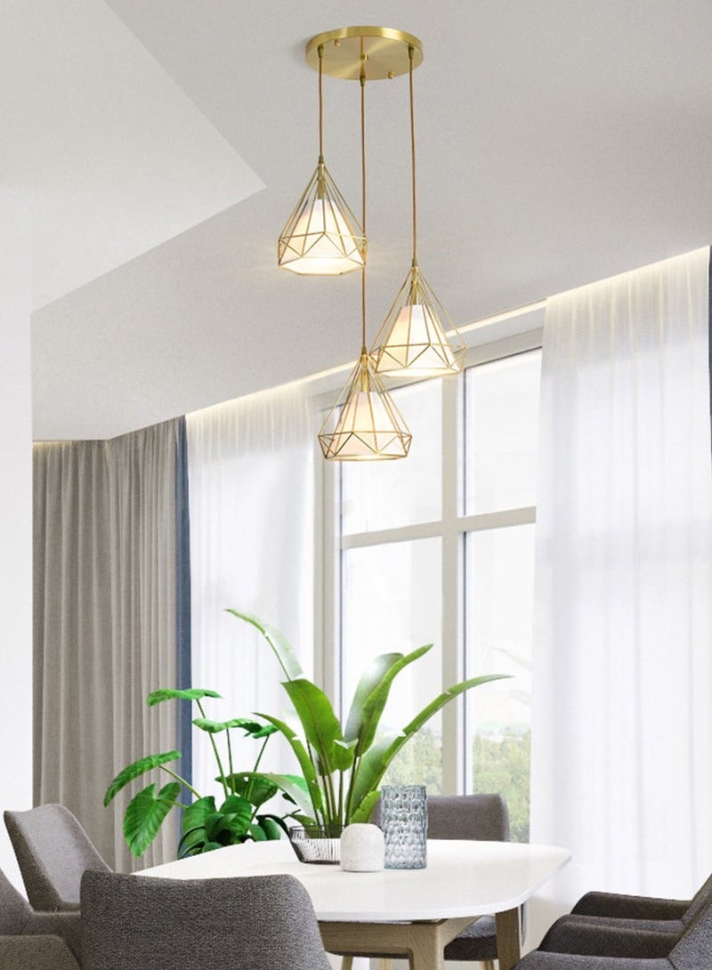 Modern and Simple LED 3-Color Light-Adjustable Chandelier, Suitable for Homes, Restaurants, and Bars  - Image 2