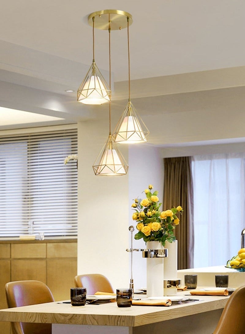 Modern and Simple LED 3-Color Light-Adjustable Chandelier, Suitable for Homes, Restaurants, and Bars - Image 1