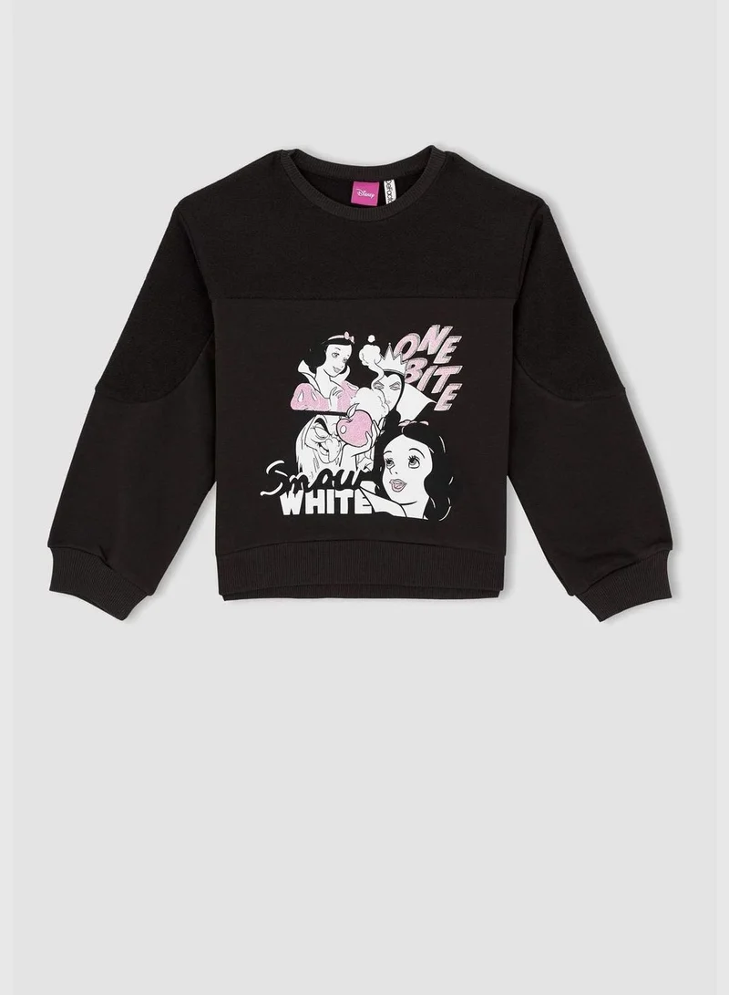 DeFacto Girl Disney Princess Licenced Relax Fit Crew Neck Long Sleeve Knitted Sweatshirt