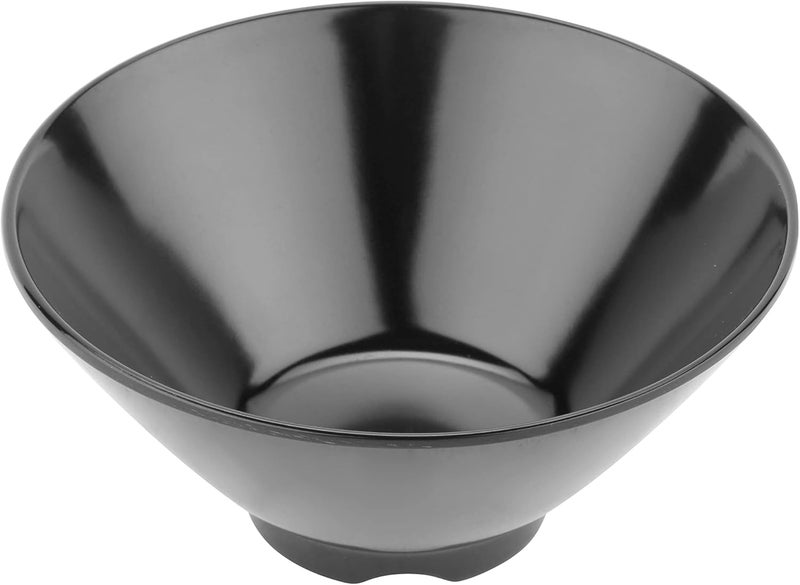 GET 0180BKEC Melamine RiceCone Bowl 8 Ounce Black Set of 4 - Image 1