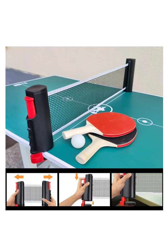 HALAMODO Ping Pong Paddle Set, Portable Table Tennis Set with Retractable Net,Rackets,Balls and Carry Bag for Indoor/Outdoor Games - Image 3