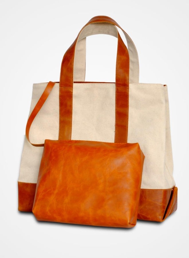 STRUTT EMMA - EcoLuxe Traveller Tote| Leather Tote bag for women | College | Office | Travel | Daily Use Large Travel Tote | Travel bag Large shoulder bag | large shoulder handbag - Image 2