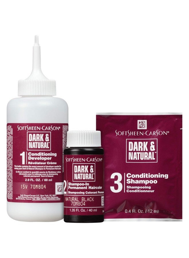 SoftSheen-Carson Dark & Natural Hair Color For Men 5 Minutes Natural Looking Gray Coverage For Up To 6 Weeks Shampooin Permanent Hair Dye Jet Black Ammonia Free Natural Black - Image 3