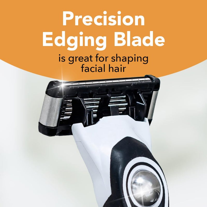 Bic ماكينة حلاقة BIC Flex 5 القابلة لإعادة التعبئة للرجال، ماكينة حلاقة تدوم طويلاً بخمس شفرات لحلاقة ناعمة ومريحة، مقبض واحد و7 خراطيش، مجموعة حلاقة مكونة من 8 قطع - Image 2