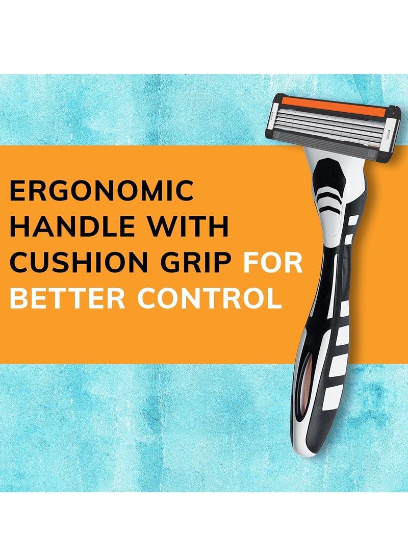 Bic - BIC Flex 5 Refillable Razors for Men, Long-Lasting 5 Blade Razors for a Smooth and Comfortable Shave, 1 Handle and 7 Cartridges, 8 Piece Shaving Kit - Image 1