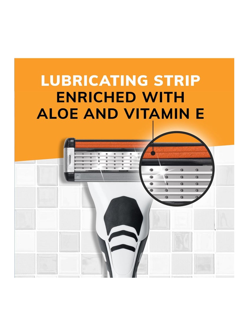 Bic - BIC Flex 5 Refillable Razors for Men, Long-Lasting 5 Blade Razors for a Smooth and Comfortable Shave, 1 Handle and 7 Cartridges, 8 Piece Shaving Kit - Image 1