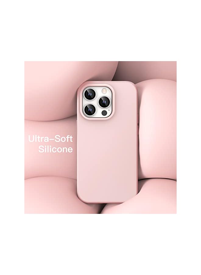 Jetech Silicone Case for iPhone 14 Pro 6.1-Inch, Silky-Soft Touch Full-Body Protective Phone Case, Shockproof Cover with Microfiber Lining (Pink) - Image 5