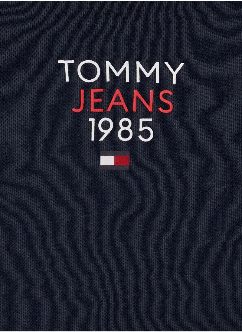 TOMMY JEANS Pocket Detail Logo Printed Hoodie