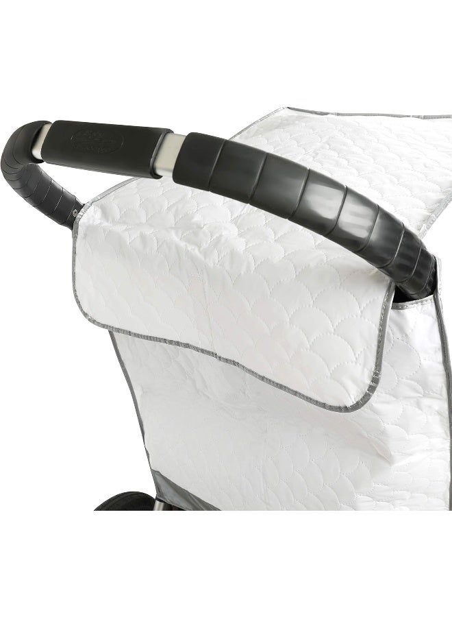 Masirs Baby Stroller Rain Cover - Universal Size, Provides Extra Warmth & Shields Child from Wind & Rain. Mesh Material for Ventilation & Reflective Trimming for Night Visibility. - Image 5