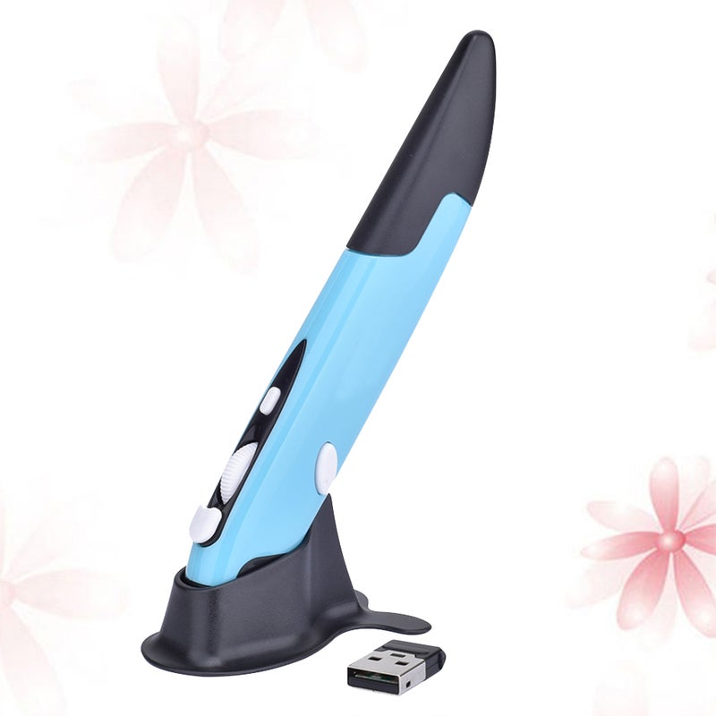 📱 قلم بصري لاسلكي 2 4 جيجاهرتز مزود بفأرة USB قابلة للتعديل للأجهزة اللوحية واللابتوب وأجهزة الكمبيوتر والتلفاز الذكي باللون الأزرق - Image 4