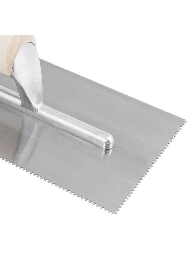 Capitol 115110 Professional Flooring Adhesive Trowel-1/16 x 1/16" SQ-Notch, Silver/Light Wood - Image 4