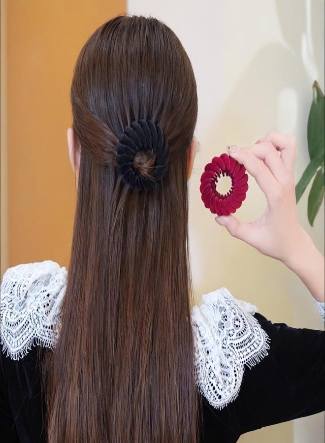 EYBDYB 3PCS Expandable Hair Clips for Women – Magic Bird Nest Hair Clip for Thin to Thick Hair, Flexible Ponytail Holders for Bun Styles, Easy Grip & No Damage, Ideal for Daily Wear, Parties & Travel - Image 4