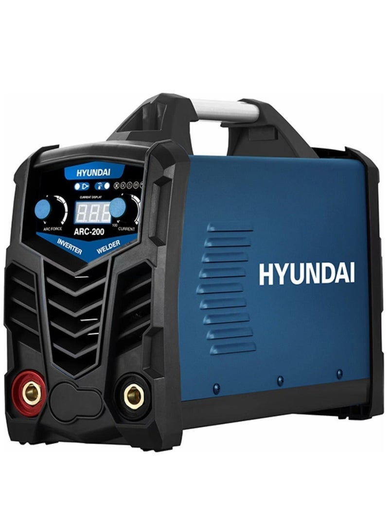 هيونداي ماكينة لحام انفرتر هيونداي HY-ARC200 بقوة 200 أمبير IGBT جهاز لحام قوس كهربائي MMA محمول 220 فولت لحام المعادن والورش وأعمال الصيانة - Image 1