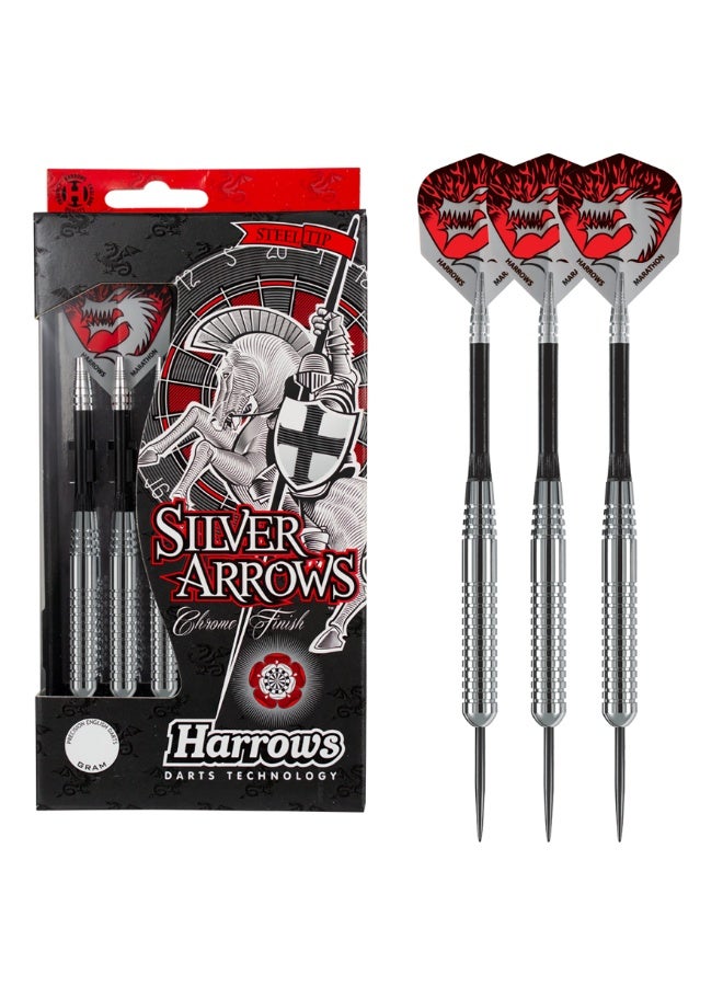 Harrows Silver Arrow Eric’s Dart Set B103 – 22g Precision Steel Tip Darts for Professional Accuracy, Control & Balanced Performance - Image 2