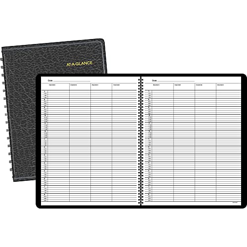 AT-A-GLANCE 8031005 Four-Person Group Undated Daily Appointment Book, 8 1/2 x 10 7/8, White - Image 1