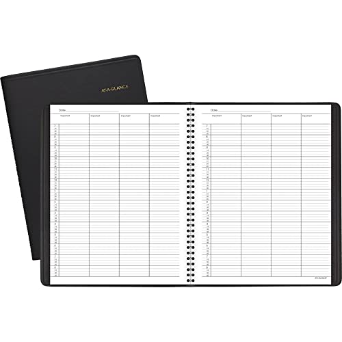 AT-A-GLANCE 8031005 Four-Person Group Undated Daily Appointment Book, 8 1/2 x 10 7/8, White - Image 4