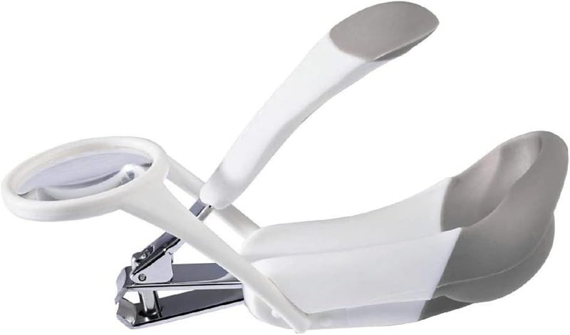 The First Years ARC Deluxe Baby Nail Clipper with 4X Magnifier – Safe & Precise Nail Cutter for Newborns & Infants | Stainless Steel Blades & Ergonomic Grip - Image 1