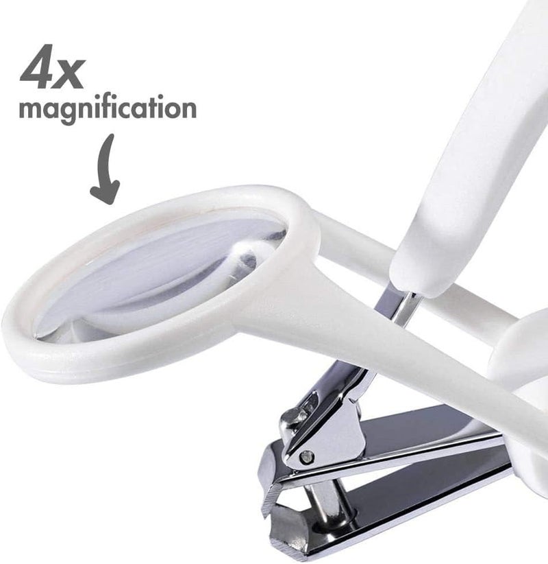 The First Years ARC Deluxe Baby Nail Clipper with 4X Magnifier – Safe & Precise Nail Cutter for Newborns & Infants | Stainless Steel Blades & Ergonomic Grip - Image 2