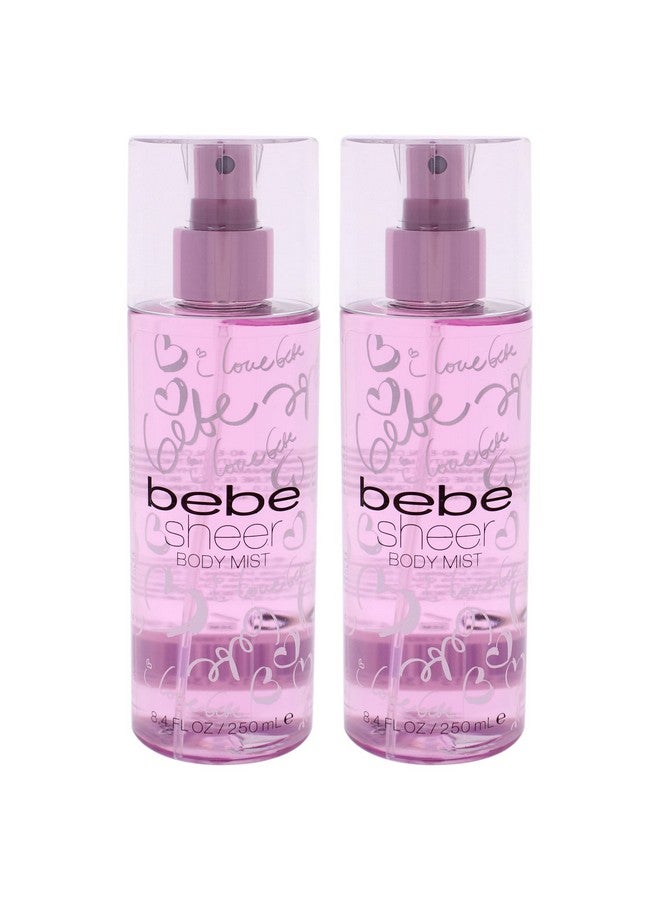 bebe Bebe Bebe Sheer Body Mist Women 8.4 oz Pack of 2 