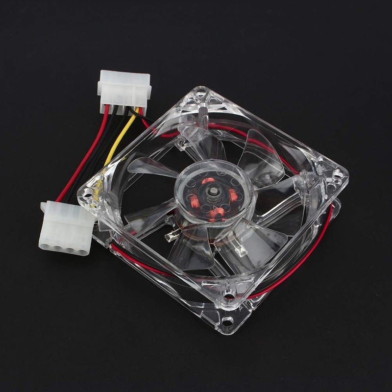 80mm Blue LED PC Case Fan 4 Pin DC 12V CPU Cooling System Fan - Image 2